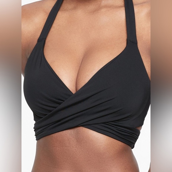 Athleta Bra Cup Wrap Halter Bikini Top 32B/C NWT - Picture 2 of 12